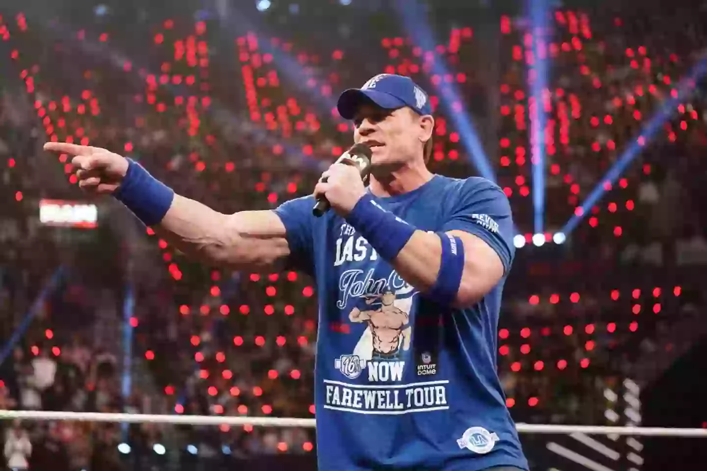 John Cena made his first WWE appearance of 2025 on the January 6 Raw/Netflix premiere (Image: Getty)