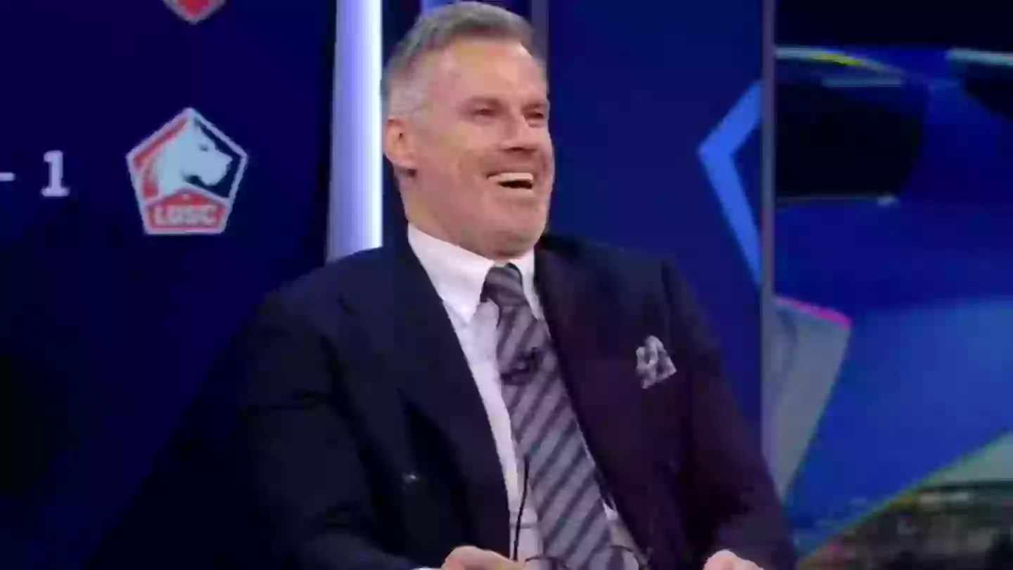 Jamie Carragher can't hide his feelings as brutal CBS Sports poll reveals what audience really thinks of him