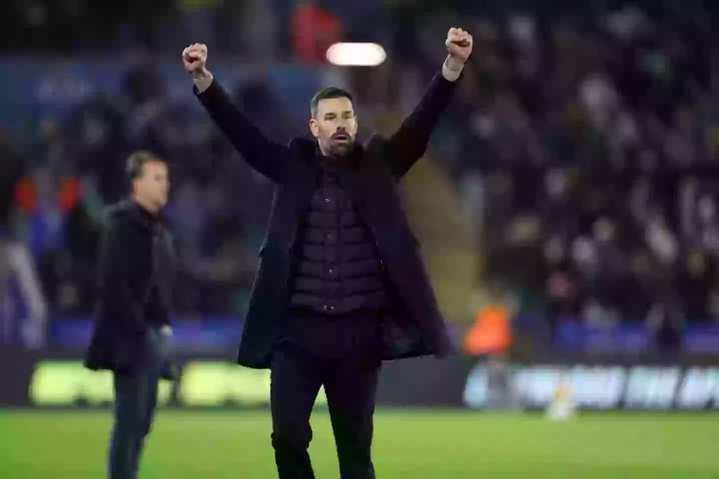 Ruud van Nistelrooy took charge of his first Leicester game tonight (Credit:Getty)