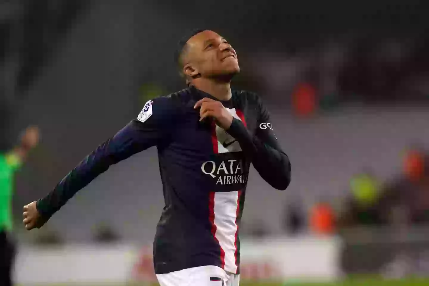 Mbappe durin PSG's defeat to Lens. (Image