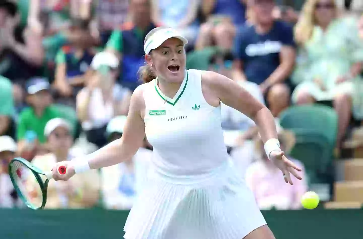 Jelena Ostapenko in action (Credit:Getty)