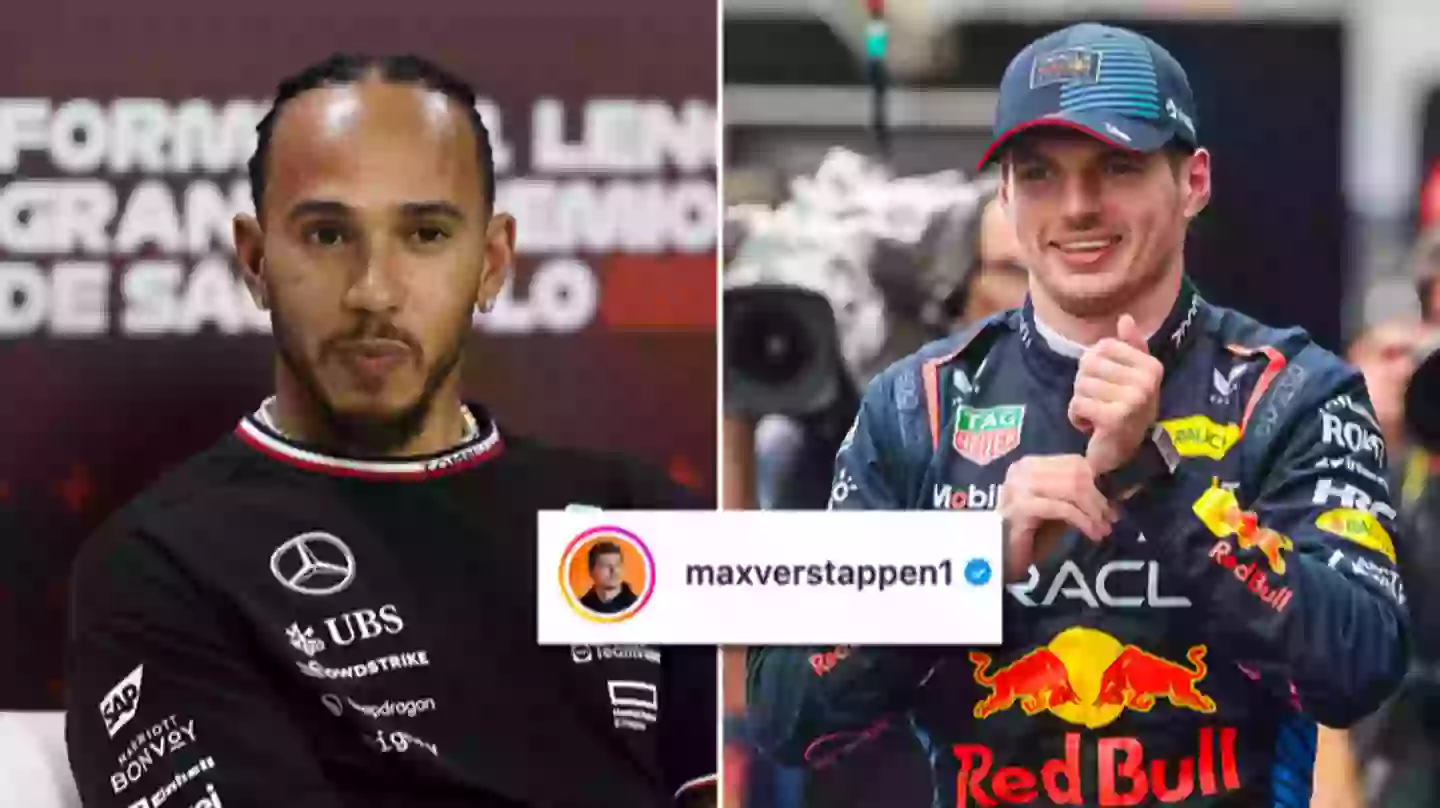 Lewis Hamilton's comment under Max Verstappen's Instagram post speaks volumes after Brazilian GP