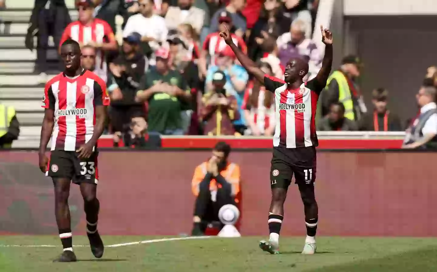 Newcastle are exploring a deal for Yoane Wissa. Image: Getty