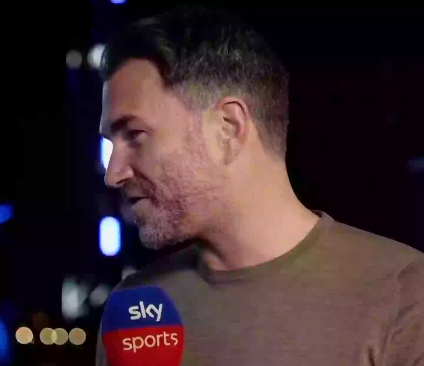 Hearn says Joshua would "love" to fight the winner of Dubois vs Parker. Image credit: Sky Sports