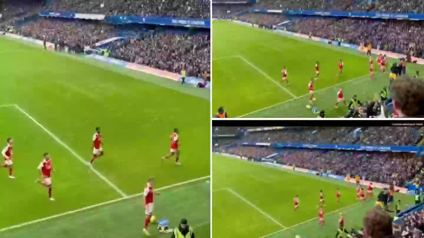 Ben White kicking a ball at Martin Odegaard’s head during goal celebration has gone viral