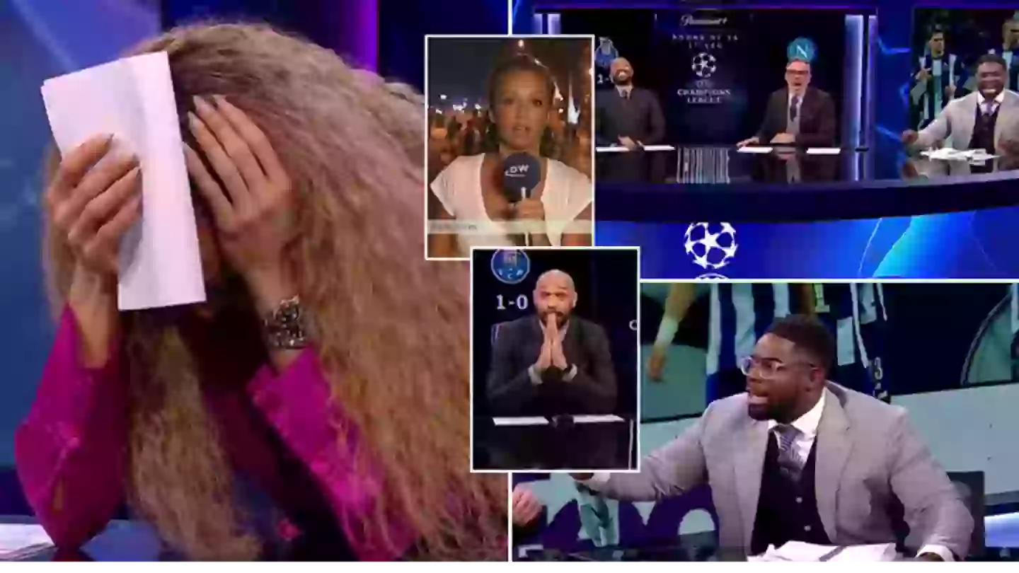 CBS Sports panel in tears after seeing what Kate Abdo was up to in 2007, Thierry Henry couldn't believe his eyes