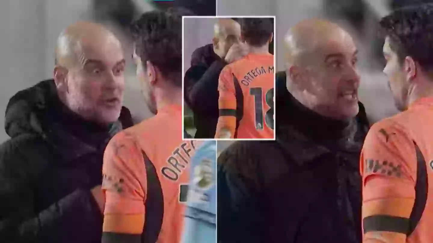 What Pep Guardiola did to Stefan Ortega on the pitch immediately after Man City vs Brentford has stunned fans