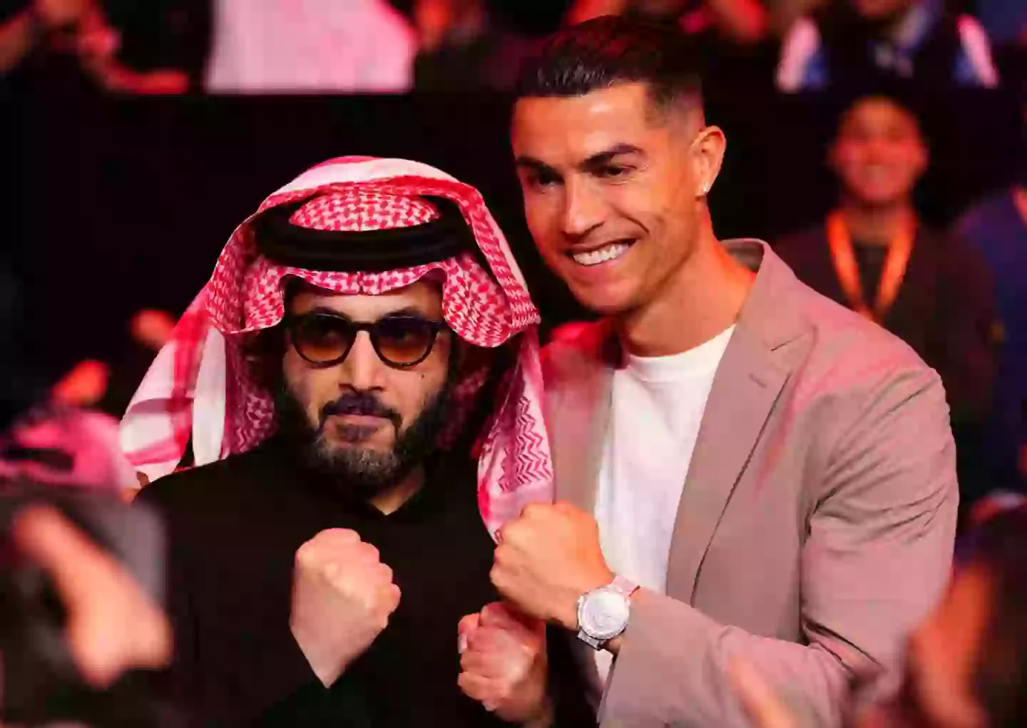 Turki Alalshikh pictured with Cristiano Ronaldo in February 2025 (Image: Getty)