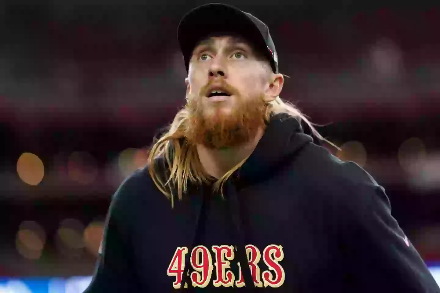 George Kittle has overtaken Travis Kelce as the highest-paid tight end in the NFL. Image: Getty