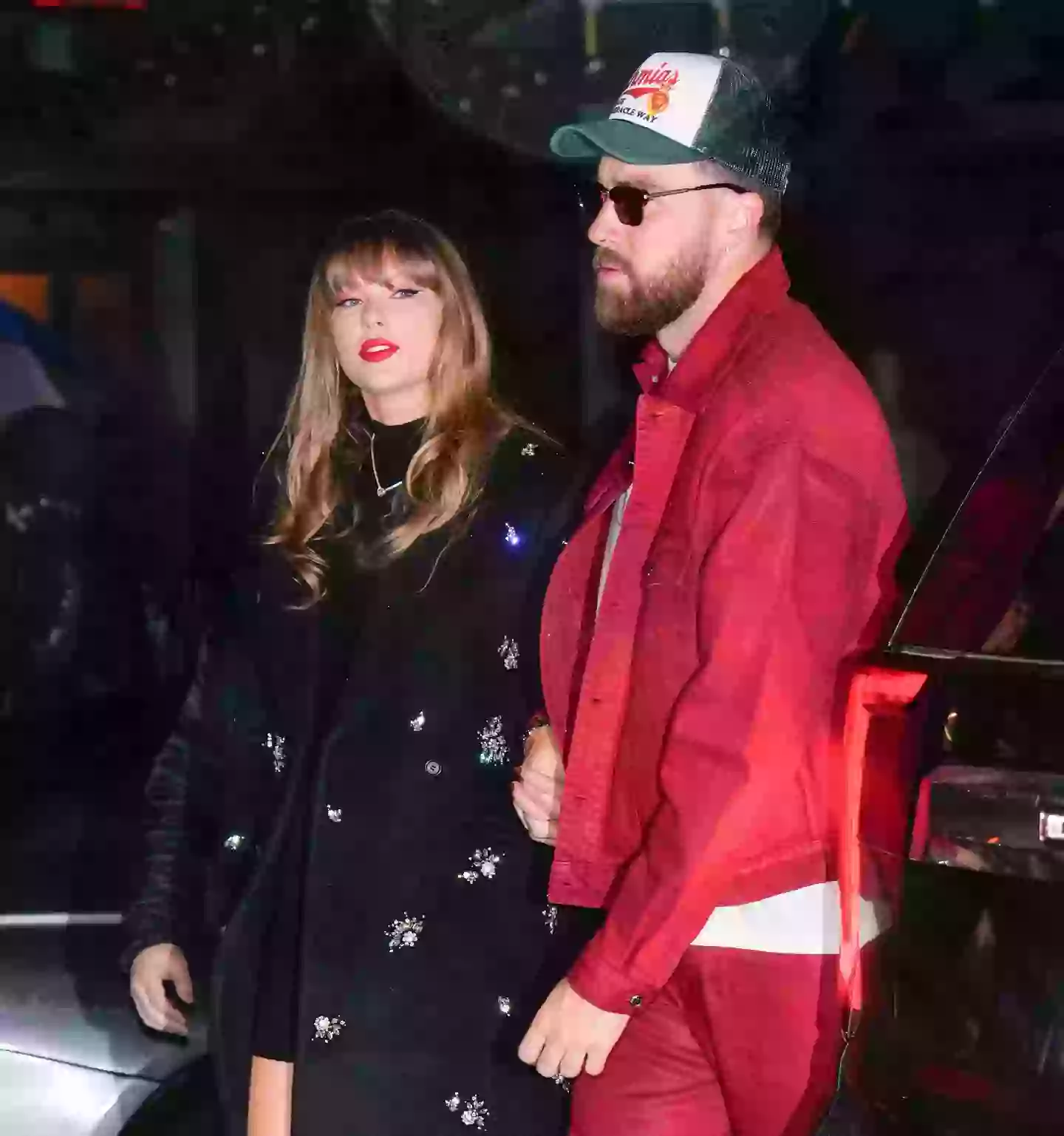 Taylor Swift and Travis Kelce haven't made their red carpet debut yet. Image: Getty