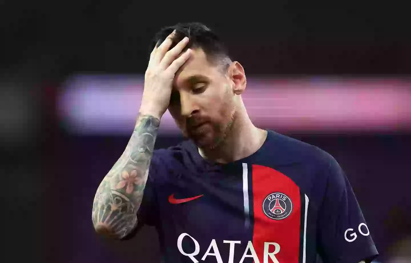 Lionel Messi during his time at Paris Saint-Germain. Image: Getty