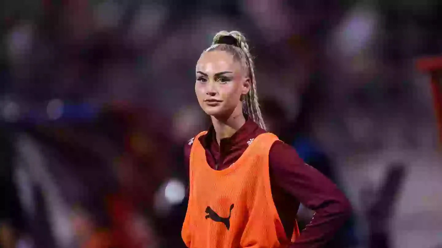 Alisha Lehmann was targeted by 'creepy sign' in Switzerland match that shocked TV viewers