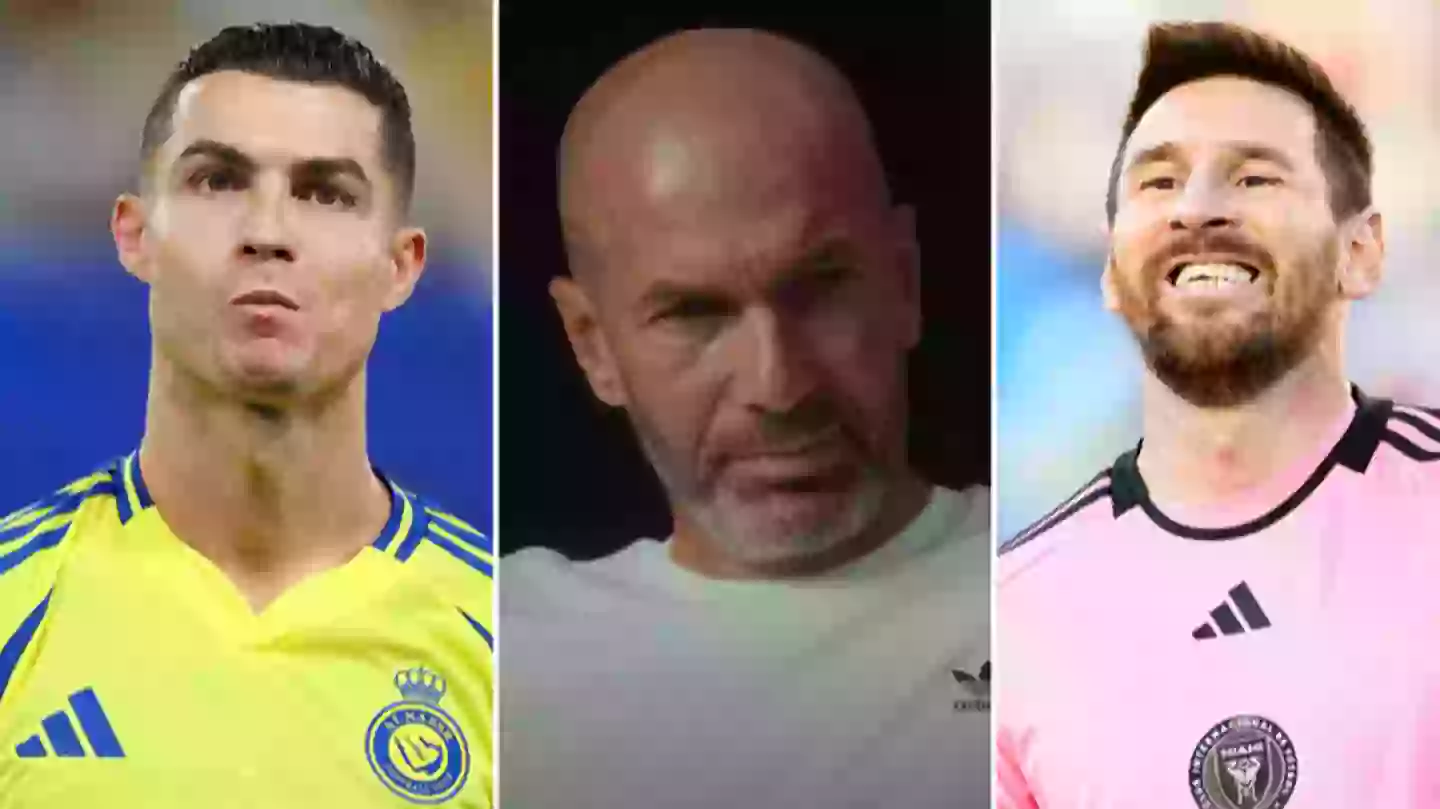 Zinedine Zidane didn't hesitate when choosing between Cristiano Ronaldo and Lionel Messi in the GOAT debate