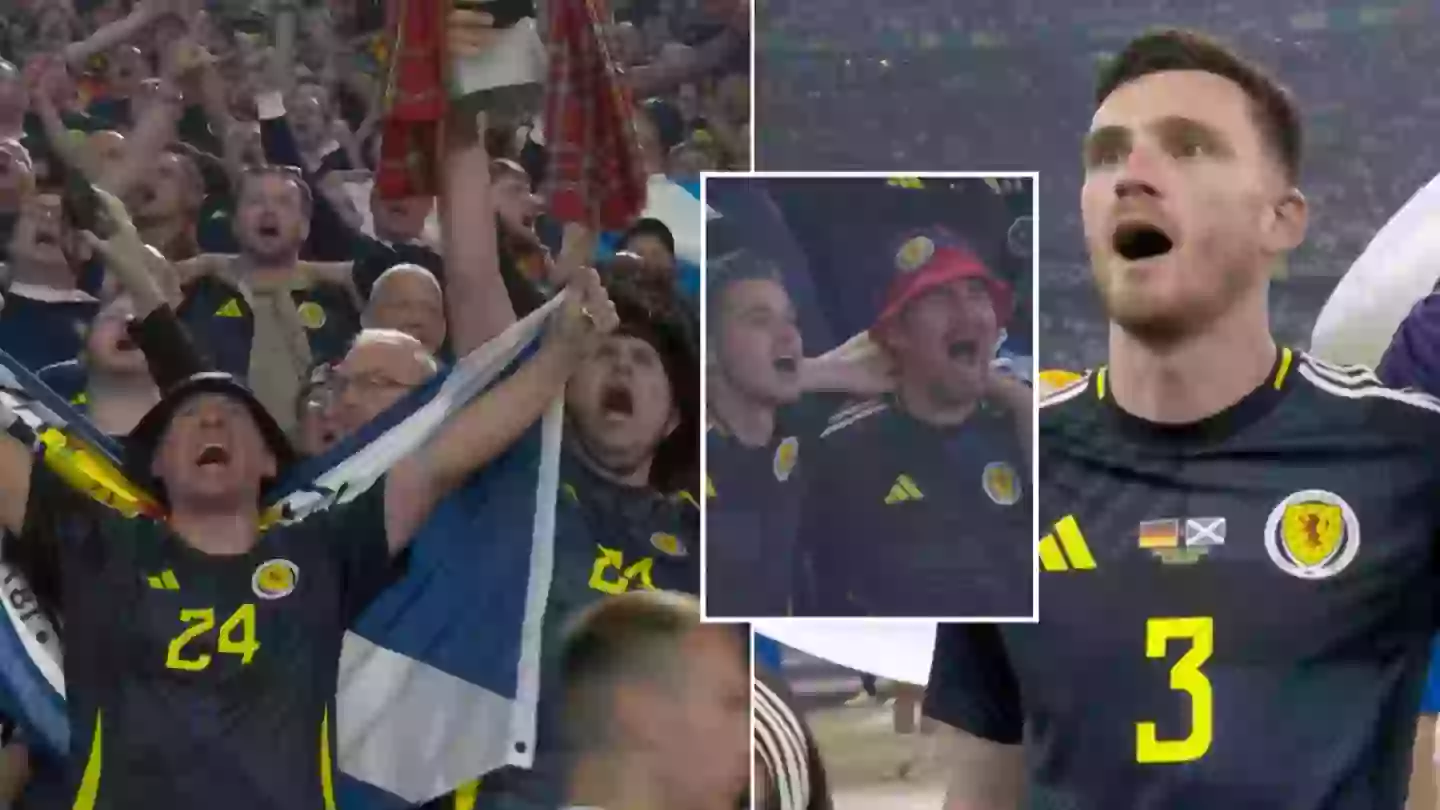 Scotland fans take over Allianz Arena as they belt out national anthem in spine-tingling moment