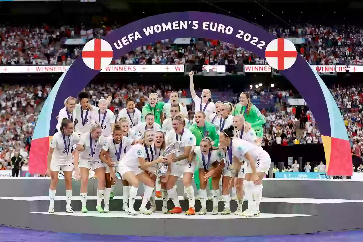England Women won Euro 2022 but only earned a share of a £14 million prize fund. (Image: Getty)