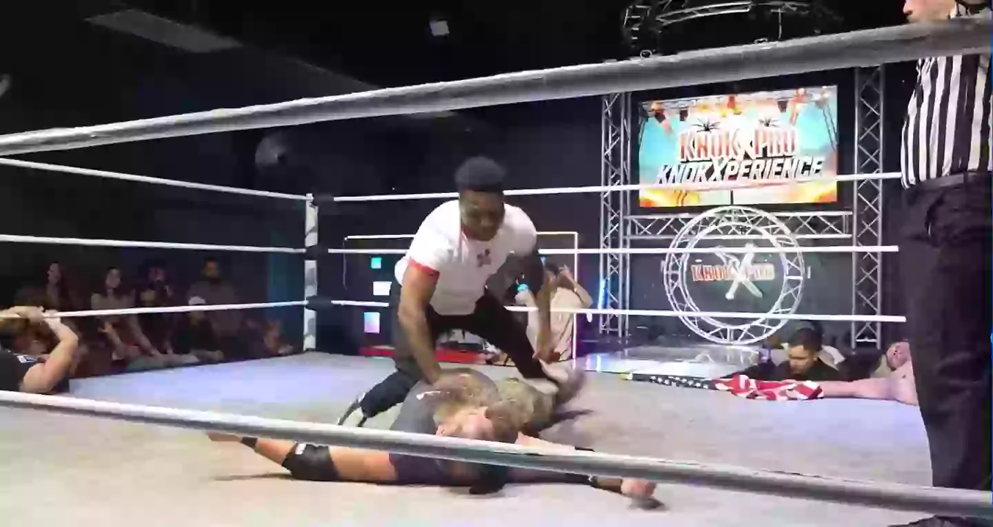 Raja Jackson hit wrestler Syko Stu, real name Syko Stu, more than 20 times. Image credit: X/@DahtSick