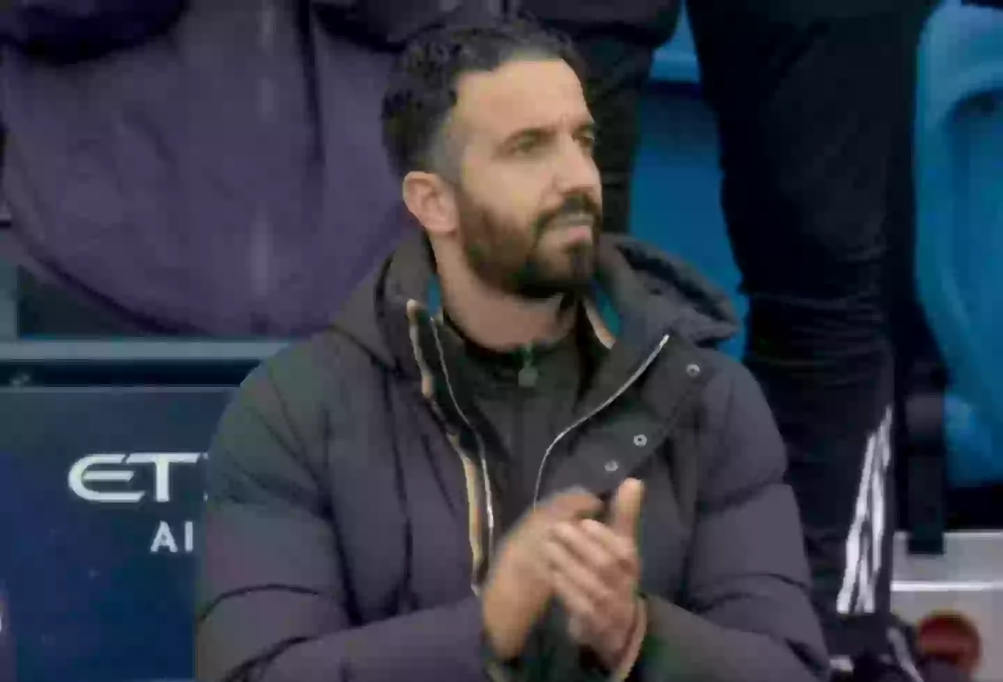 United had just two shots on target at the Etihad Stadium (Image: Sky Sports)