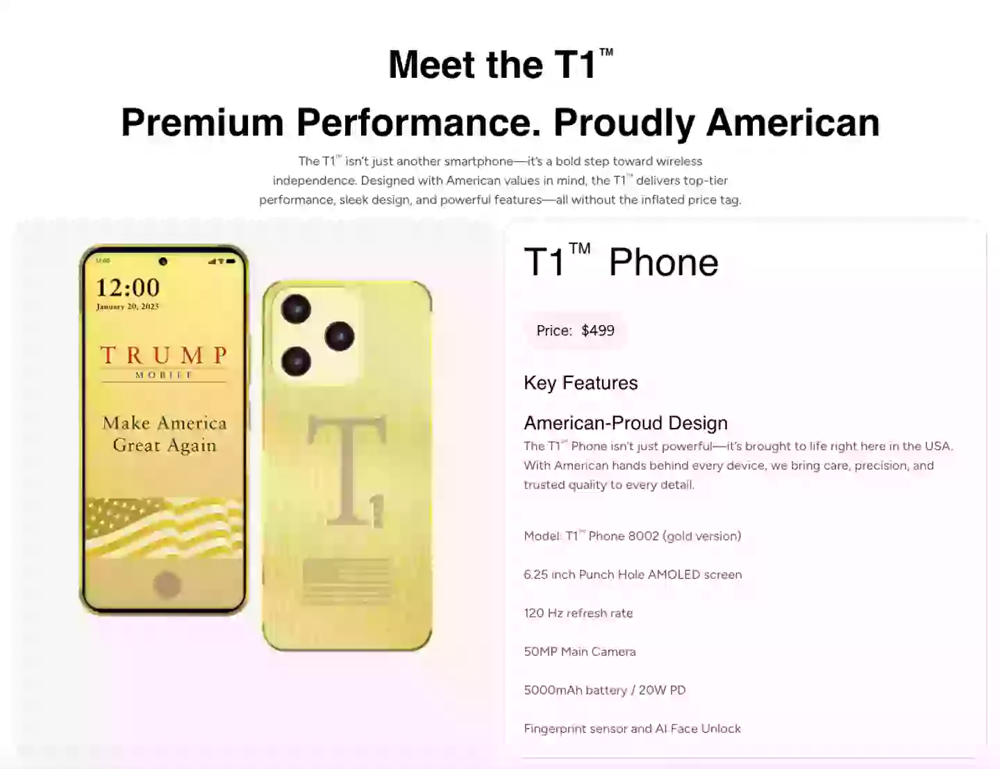 Donald Trump makes major changes to golden iPhone rival