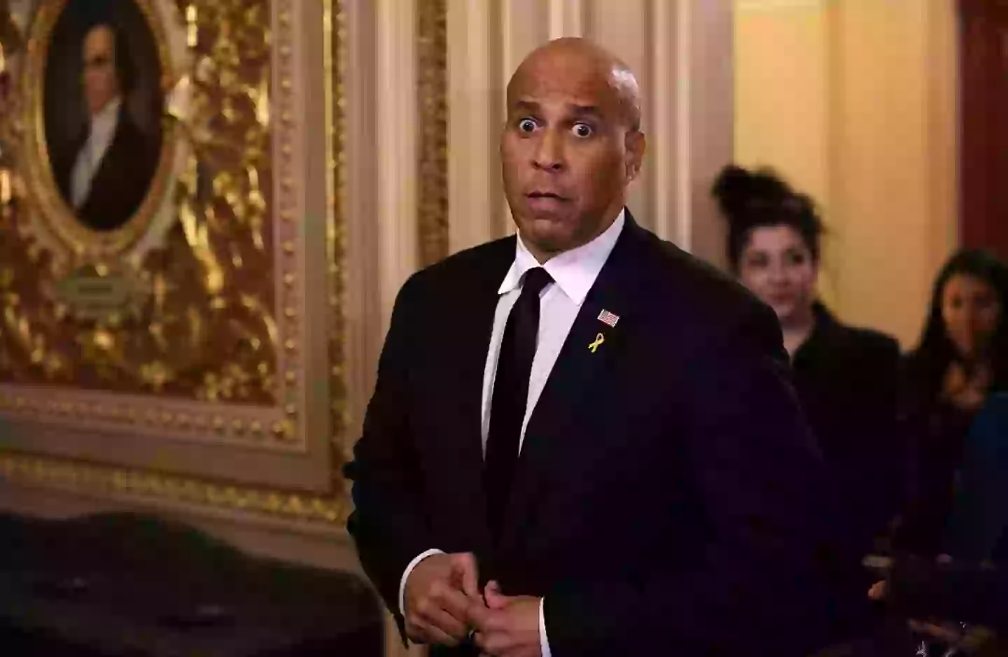 The record-breaking speech took on Trump and Musk (Tasos Katopodis / Stringer / Getty)