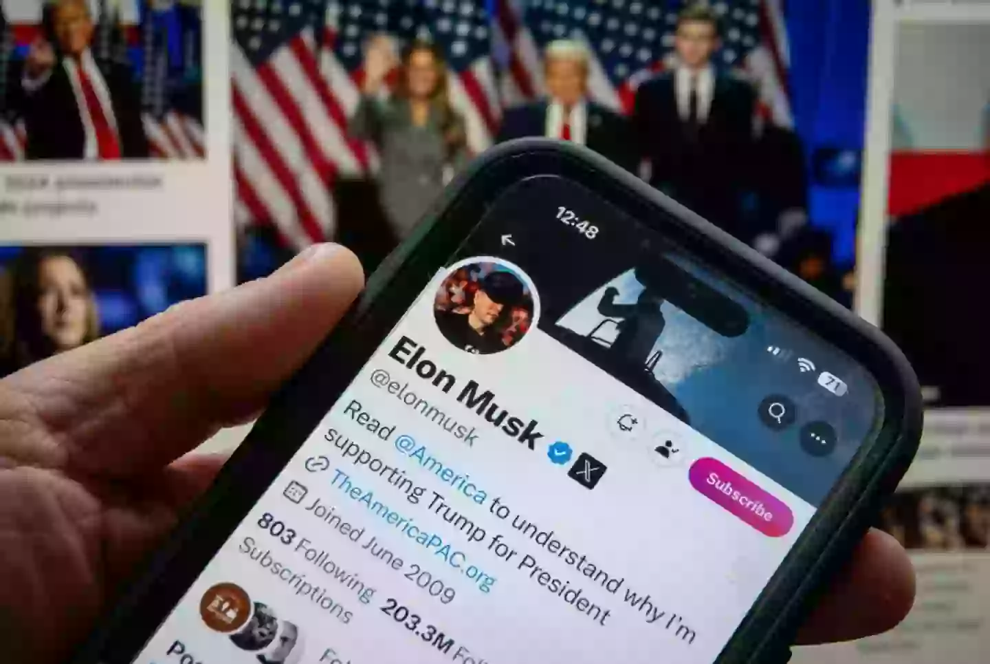 The employee used Elon Musk's social media platform X to make the racist posts (Anna Barclay/Getty Images)