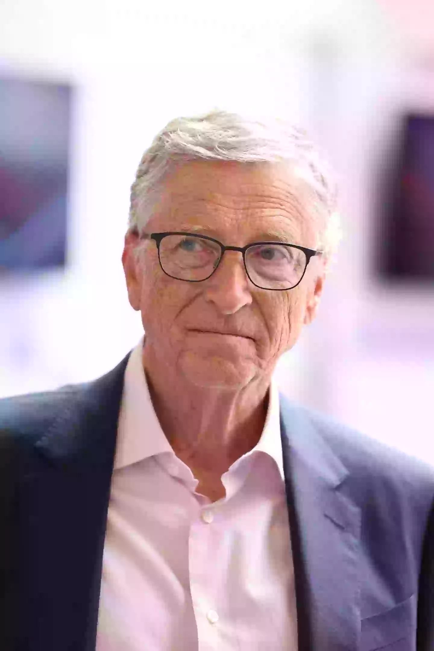 In it, Gates laughed of the theory that he's a reptile while talking about misinformation with his daughter Phoeve (NurPhoto/Contributor/Getty Images)