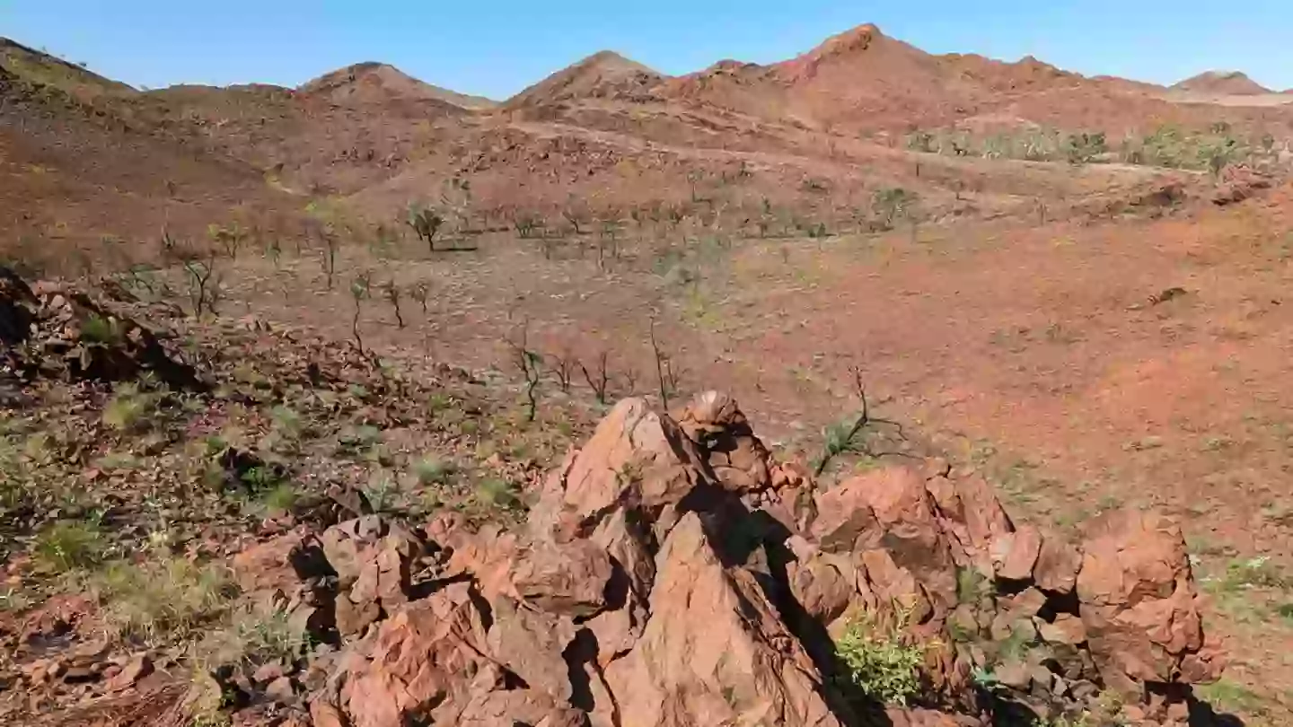 Rock layers in Australia's North Pole Doma in Pilbara (Curtin University)