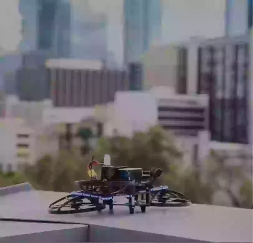 The drones use non-lethal or less-lethal methods to take down school shooters (Campus Guardian Angel)