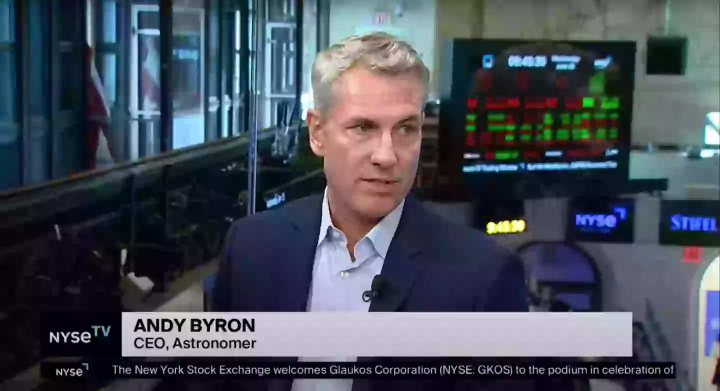 Byron has since stepped down as Astronomer CEO (NYSE)