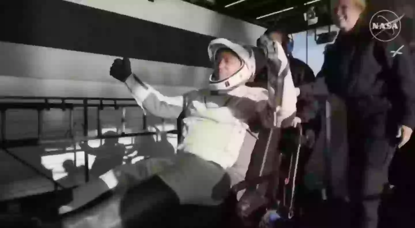 Wilmore was happy to be back on Earth (NASA)