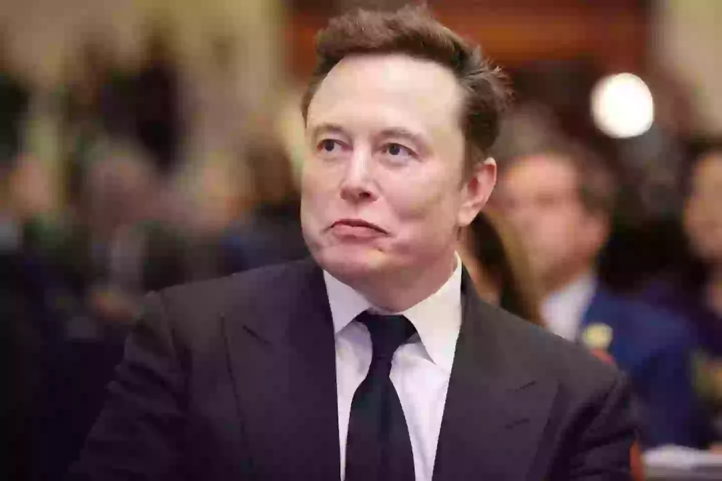 The tech mogul has announced his new AI project 'Macrohard' (Andrew Harnik/Getty Images)
