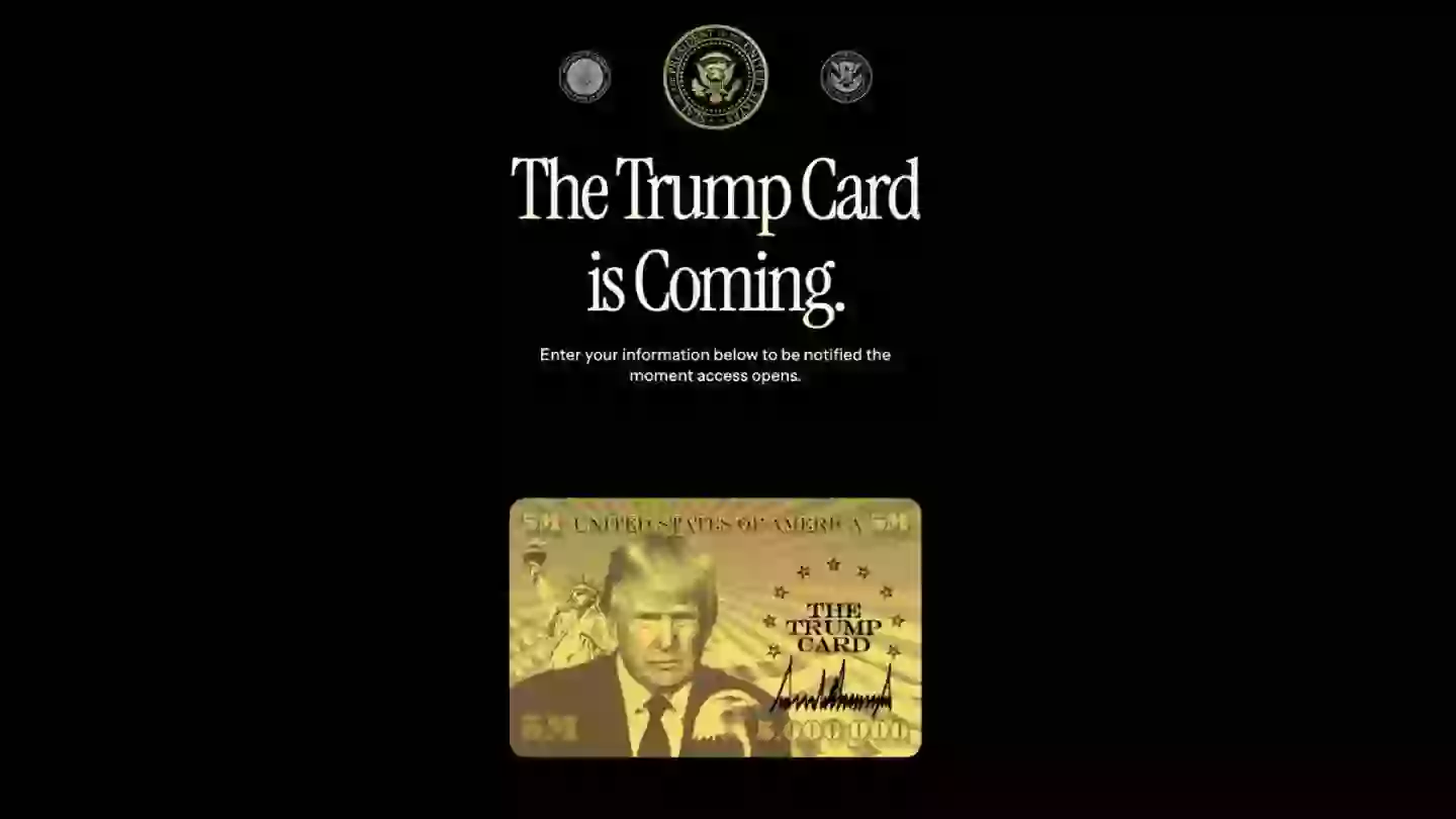 But Trump Card Trump officially launches website where you can sign up for ...