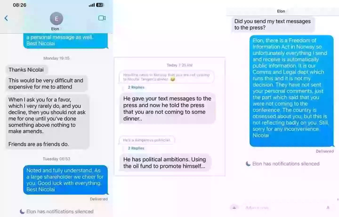 Musk has clapped back over his Tesla pay packet (Norges Bank Investment Management)