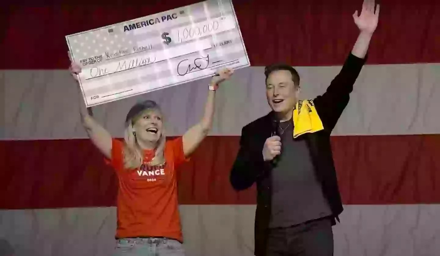 Elon Musk is giving away $1 million every day (X/@america)