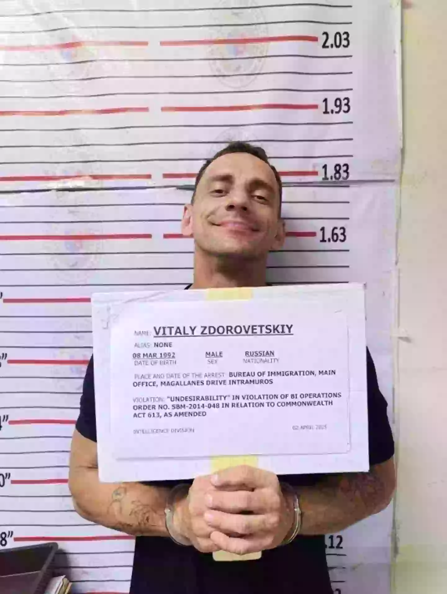 Zdorovetskiy is still awaiting trial (Bureau of Immigration)