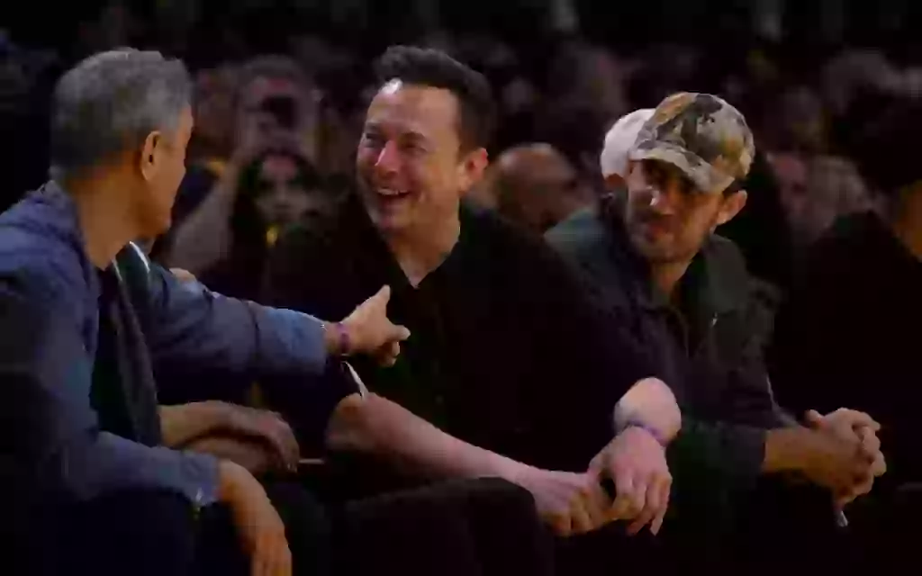 Elon Musk at the Crypto.com Arena in LA (Getty Images)