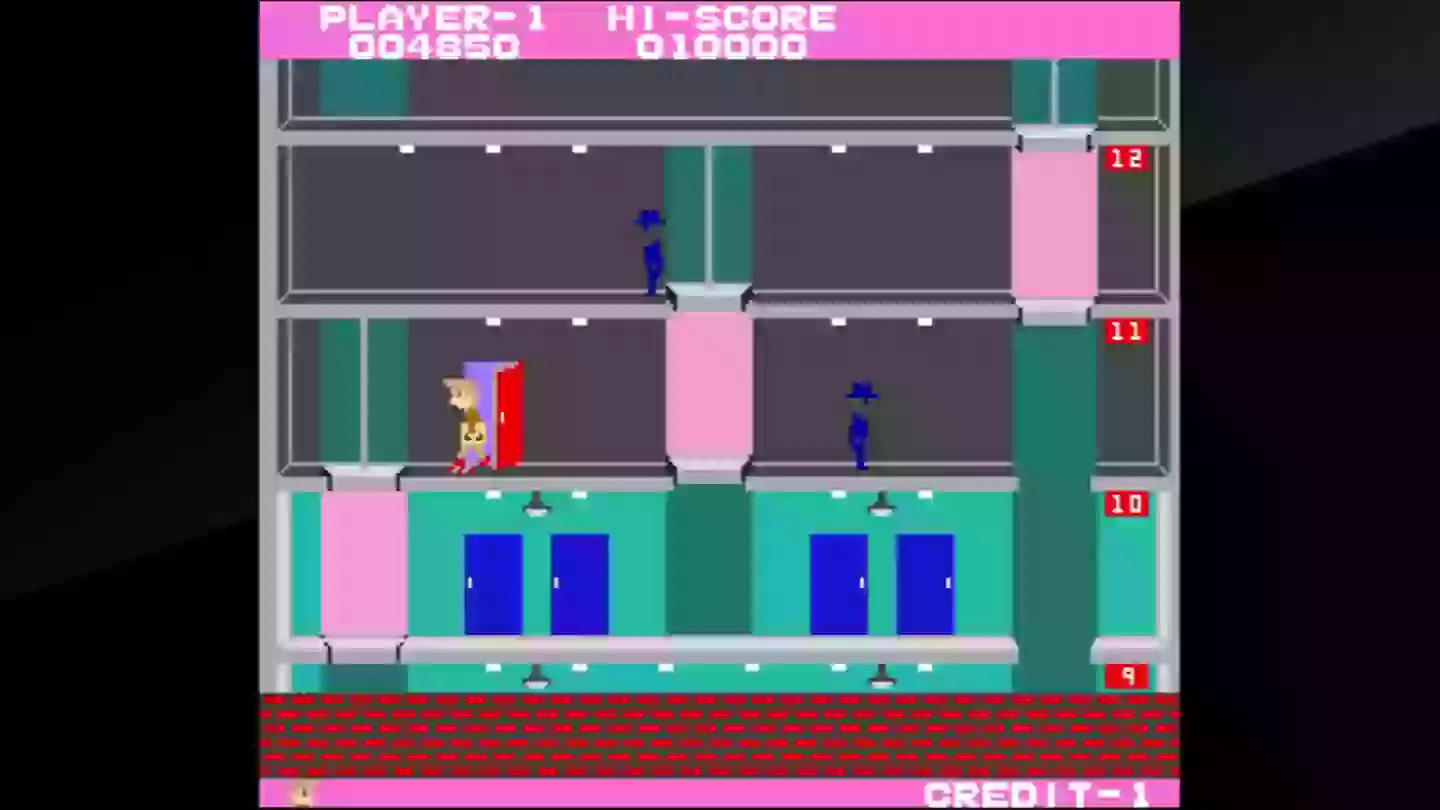 Elevator Action is still fun despite the basic visuals, but like many games here it’s available individually /