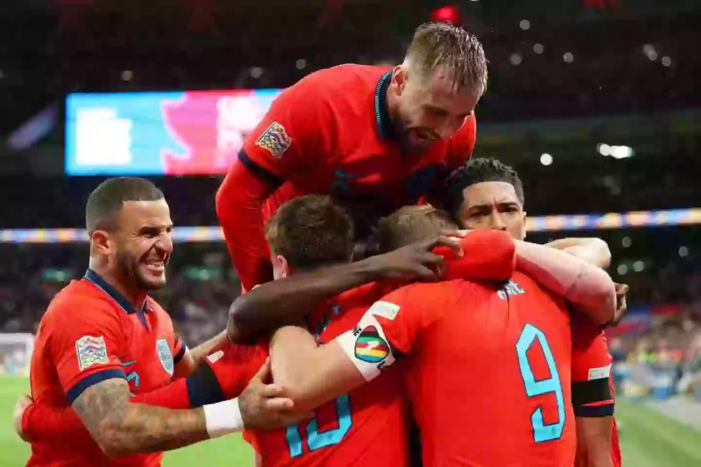 England Players Celebrate /