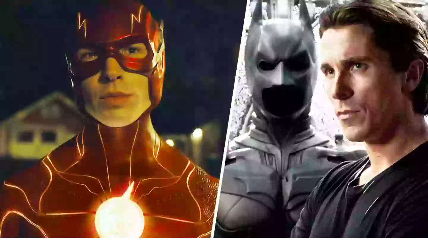 Christian Bale’s Batman spotted in The Flash trailer, fans insist
