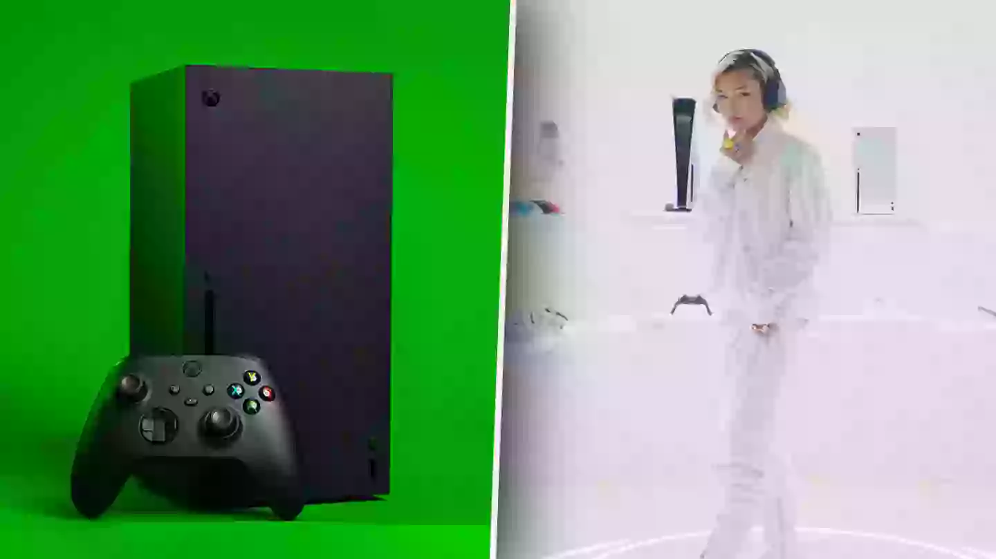 New White Xbox Series X Console Seen In A Logitech Advert