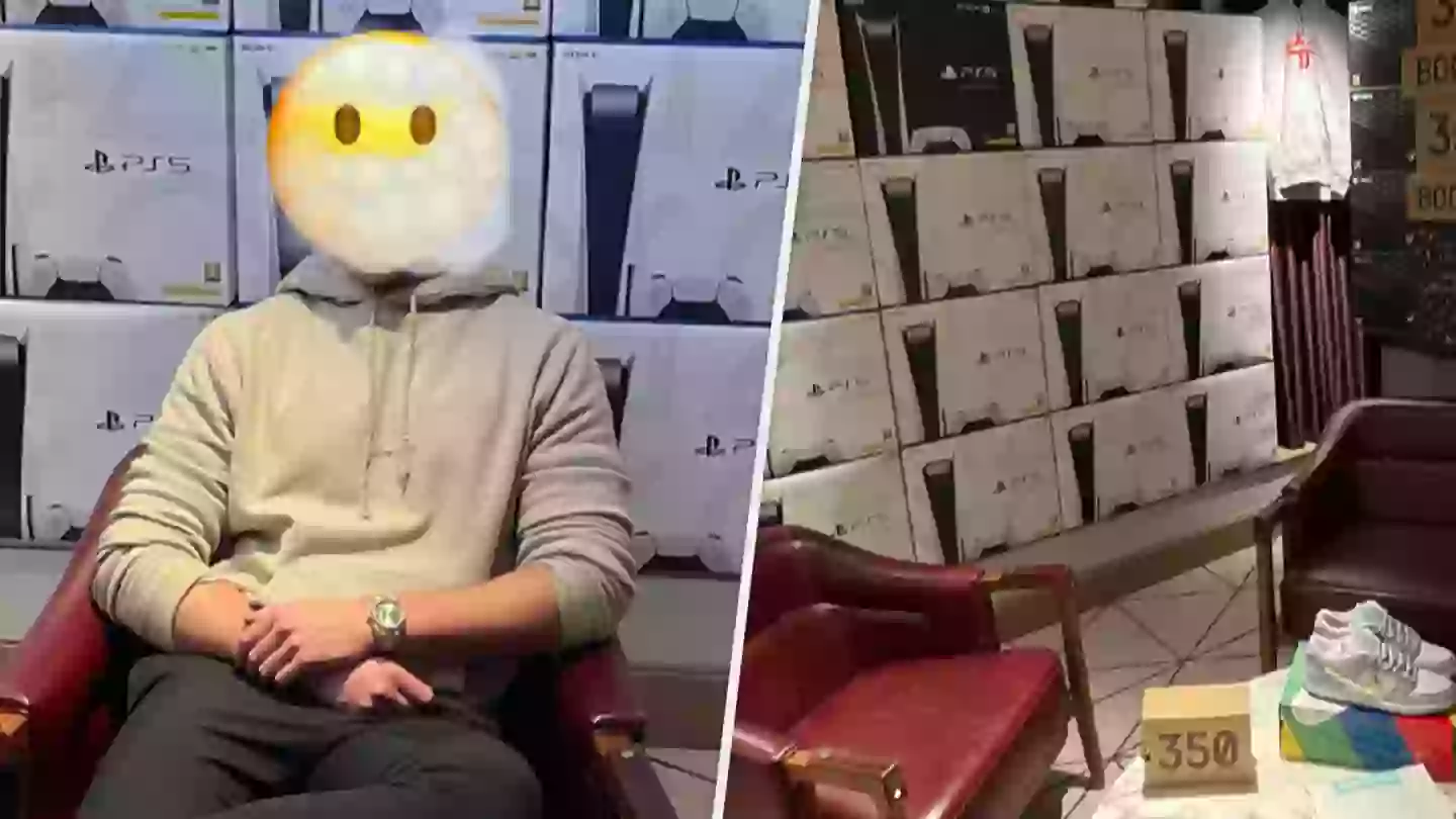 Not Having A PS5 Isn’t “Suffering”, Says Scalper Sat In Front Of Tons Of Them