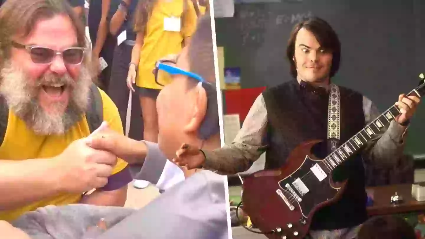 Jack Black delights young fan by singing School Of Rock song