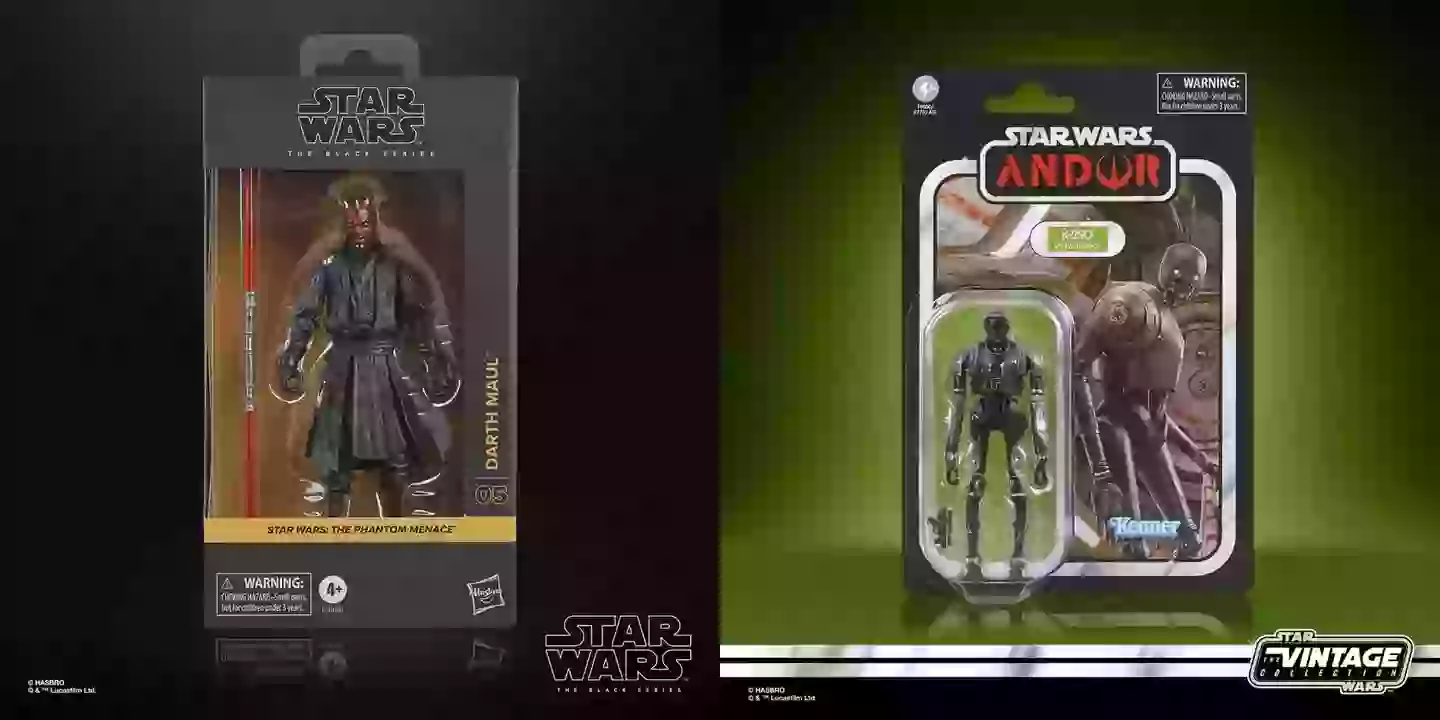 Star Wars Darth Maul and K-sSO action figures/