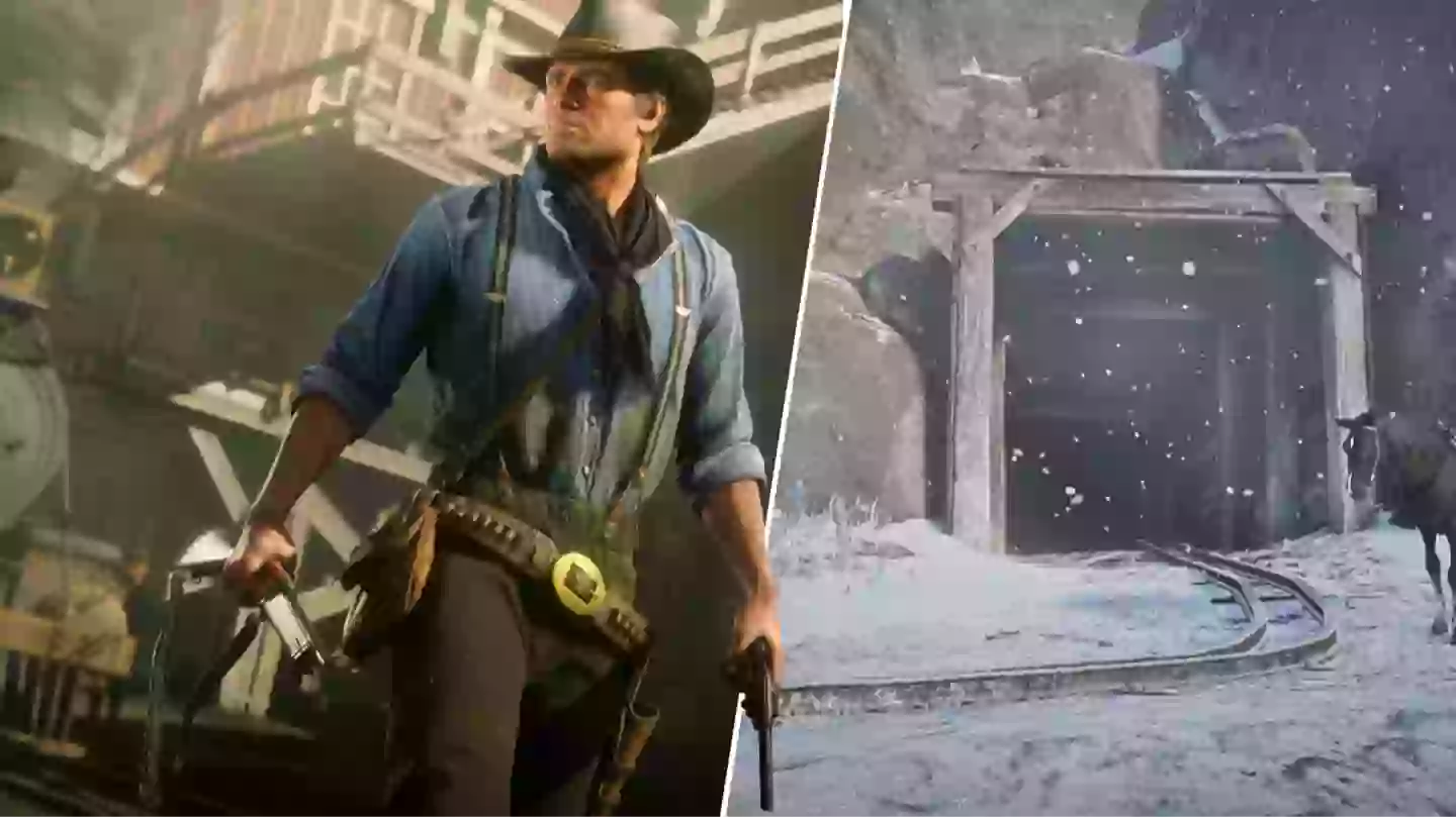 Red Dead Redemption 2 player finds hidden mine in the mountains