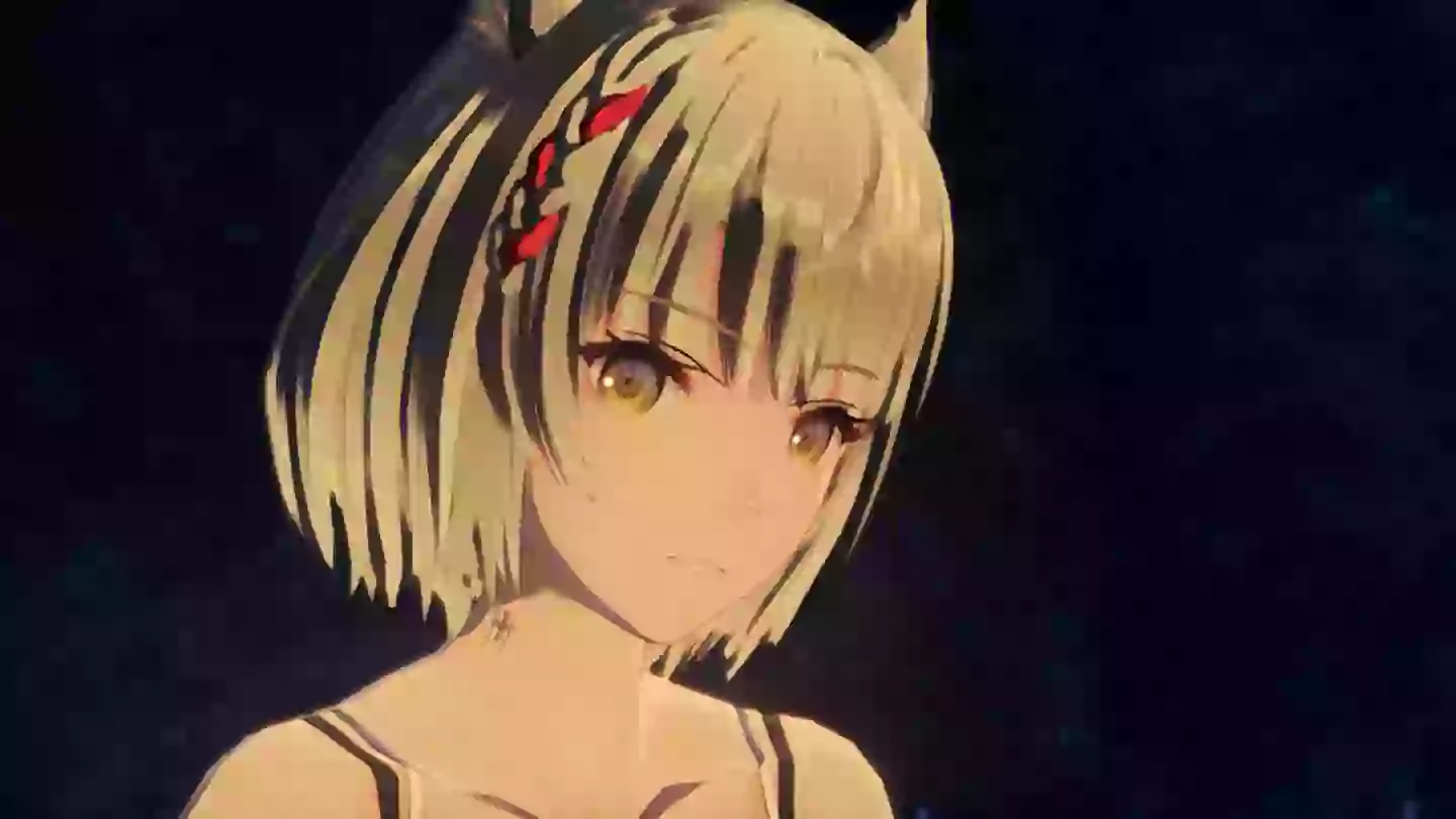 Mio only has three months of her lifespan remaining, as shown by the mark on her neck. /