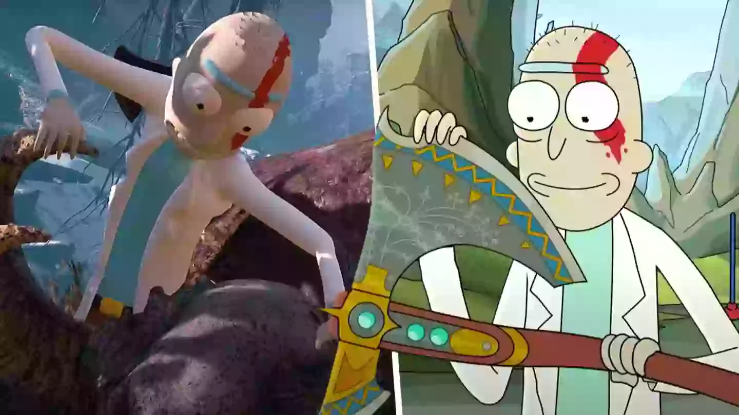 ‘God Of War Ragnarök’ Rick And Morty Trailer Has Been Modded Into Reality