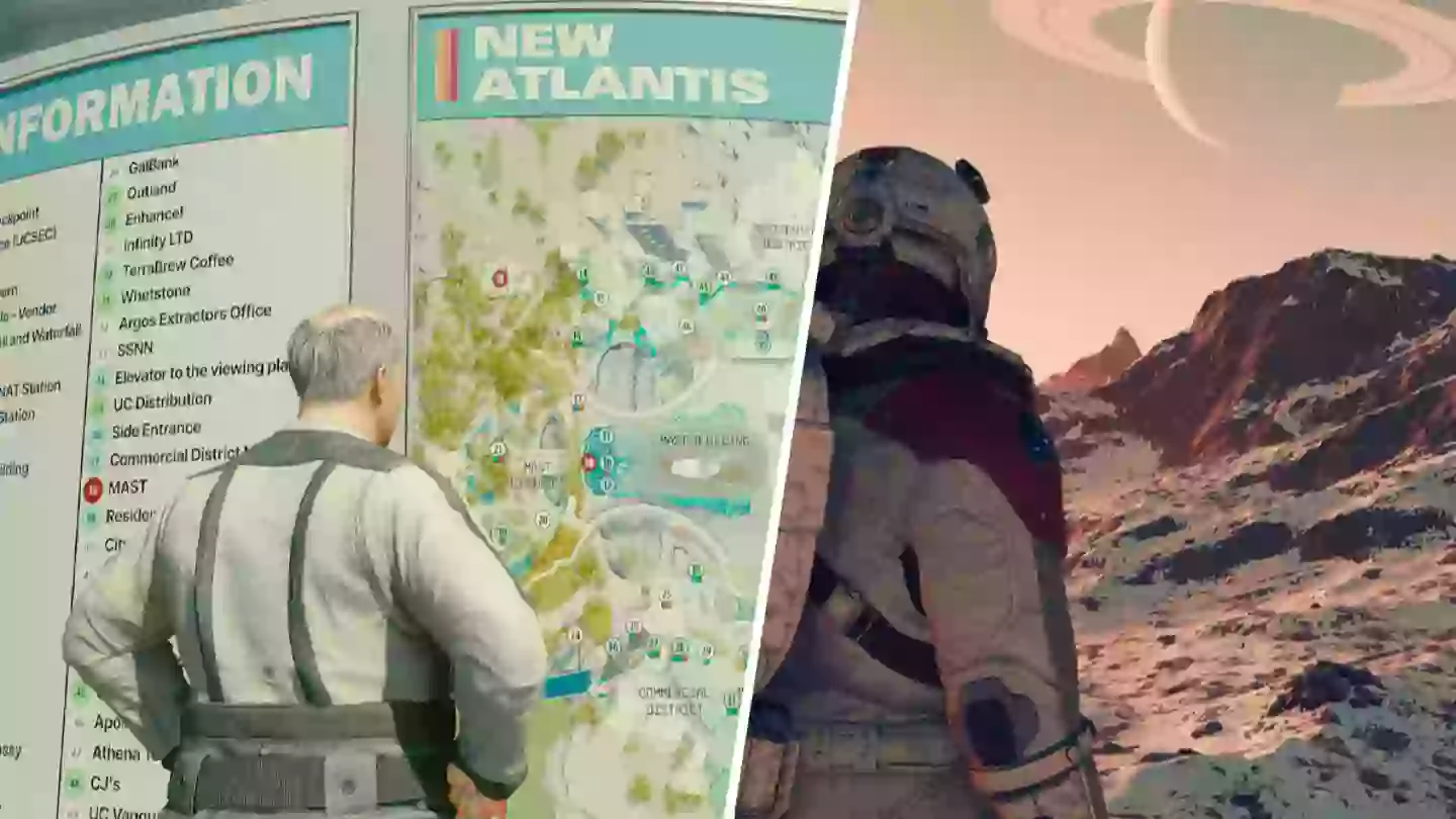 Starfield’s New Atlantis finally has a map, thank the lord