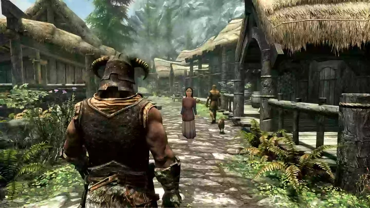 Skyrim player follows their child across entire map, chaos ensues