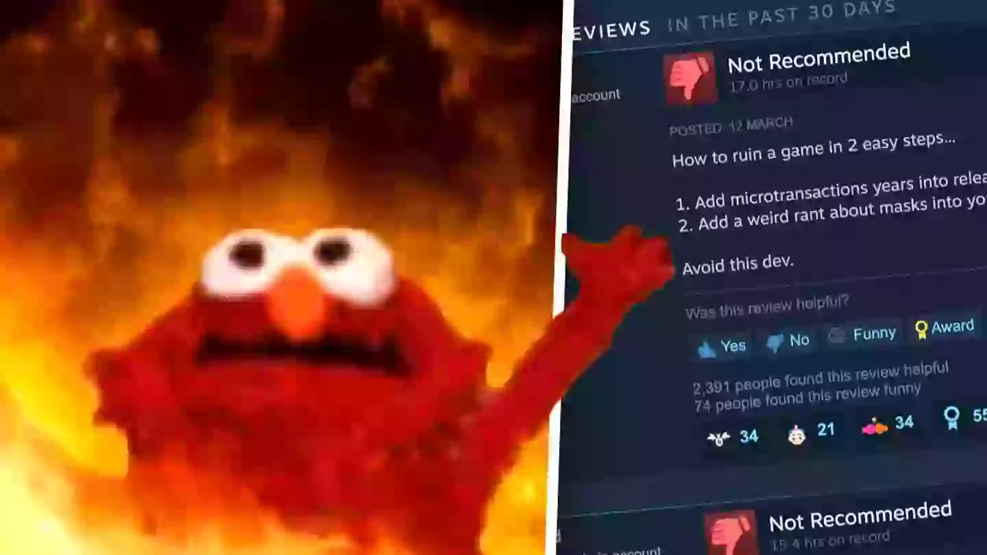 Developer Review Bombed On Steam For Putting Anti-Mask Rant In Patch Notes