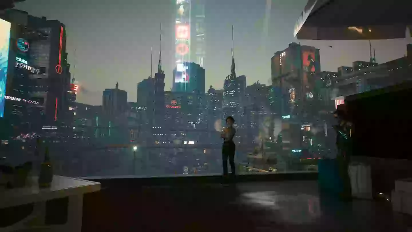 Judy Alvarez and Johnny Silverhand /