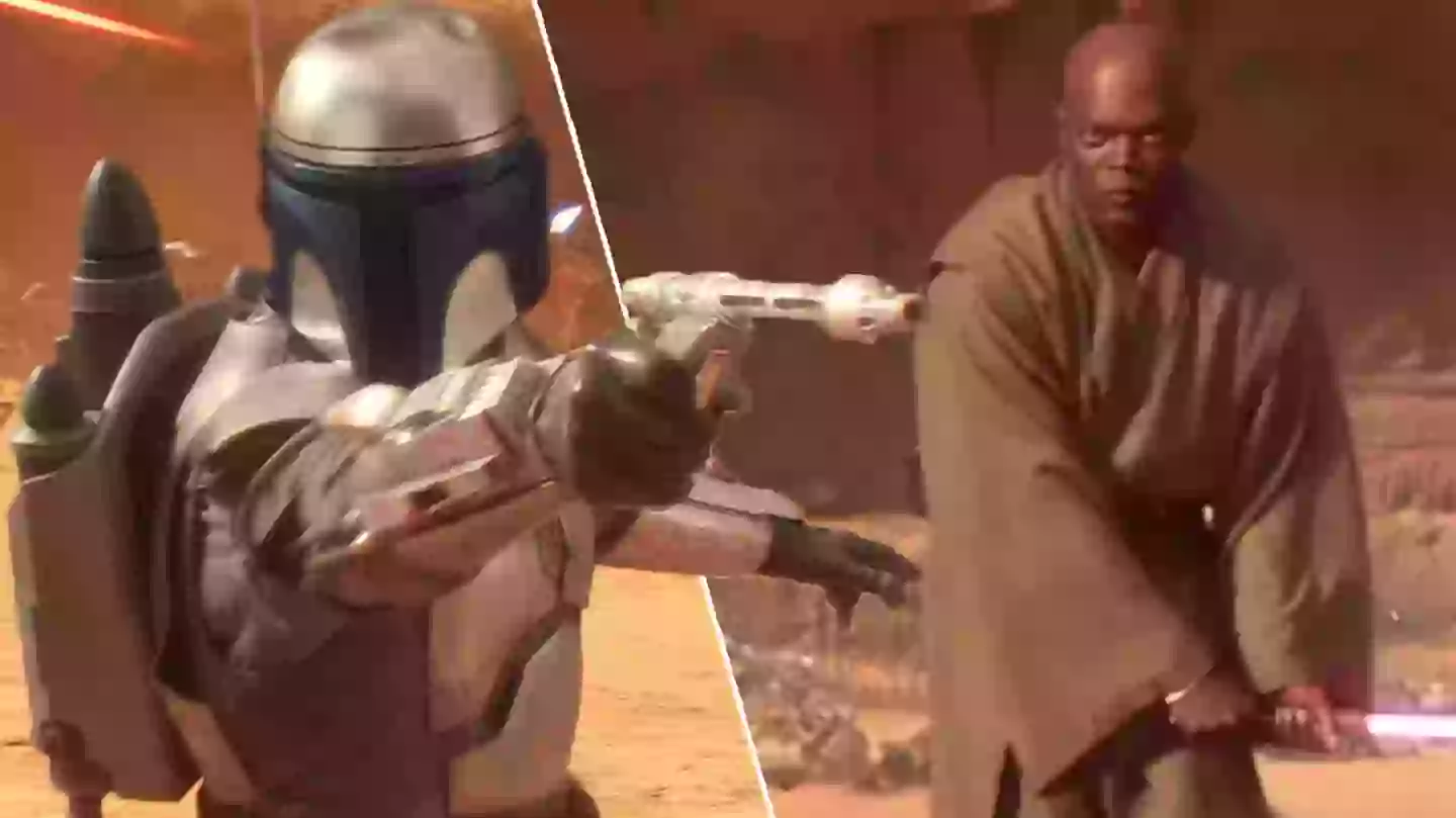 ‘Attack Of The Clones’ Extended Mace Windu Vs Jango Fett Fight Is So Much Better